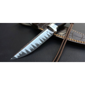 ПАНЦИР авторський ніж ручної роботи майстра Fomenko Knifes, сталь - ламінат CPM REX-121, кована, 67 HRC. Photo 2